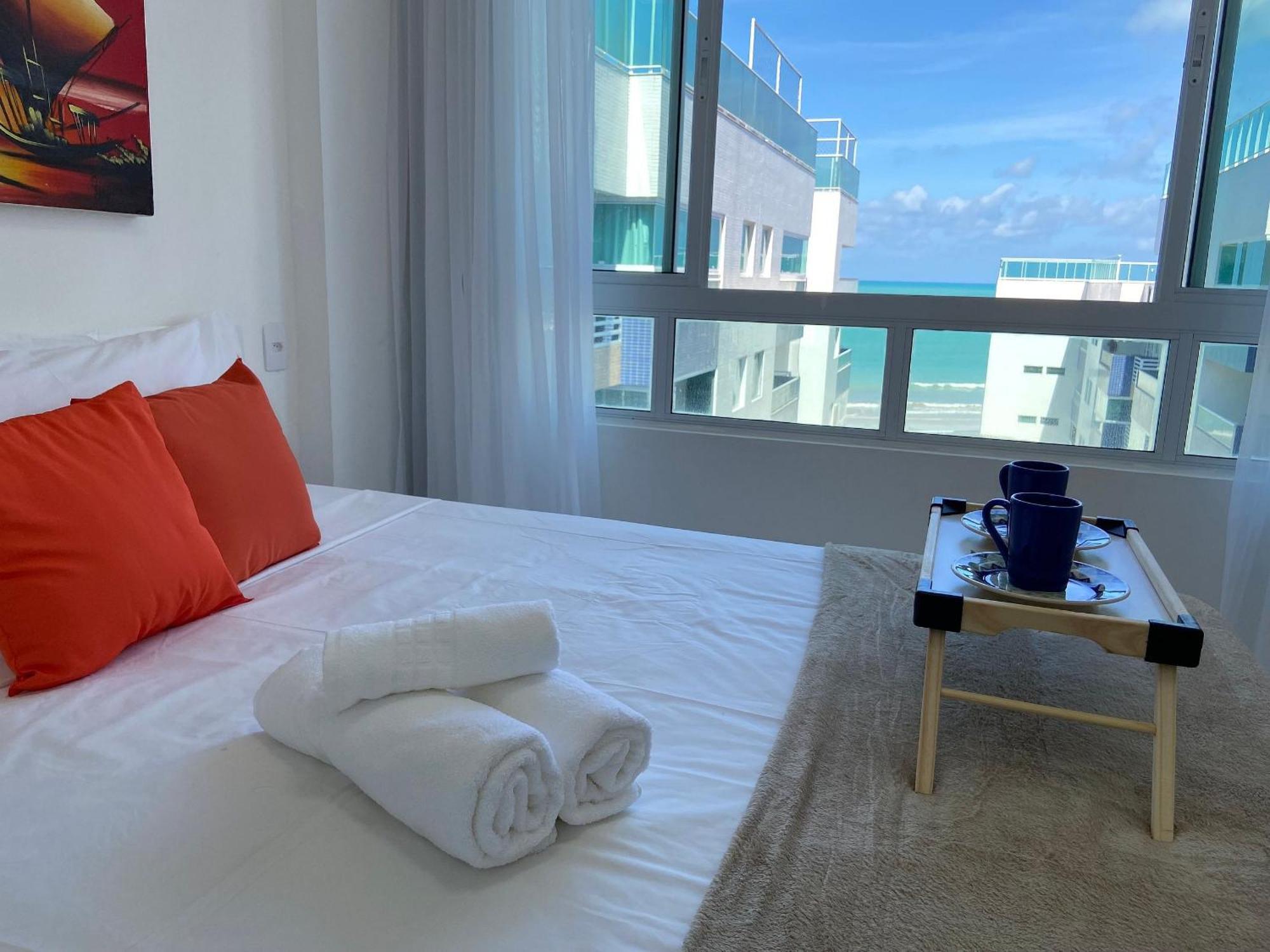 Bela Hospedagem - Pe Na Areia No Bessa, Wifi C/Vista Piscina E Mar João Pessoa Exteriör bild